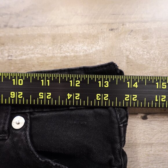 True Religion Halle Jeans Women’s 29 Black Mid Rise Super Skinny Denim - Picture 8 of 14